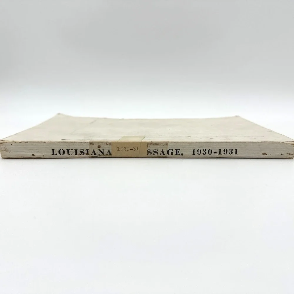 Louisiana's Message Book 1930-31 Huey P Long Art Deco Cover Vintage History
